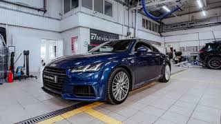 Разгон Audi TT 2.0t 8S Mk1 0-100 км/ч Замер скорости до и после чип-тюнинга