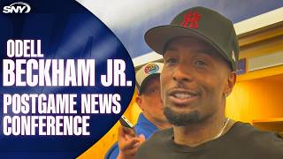 Odell Beckham Jr. talks playing in Giants first preseason game, getting open on the field