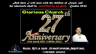 Glorious Church / 27th Anniversary  / welcome speech  /   convention  / opening prayer /