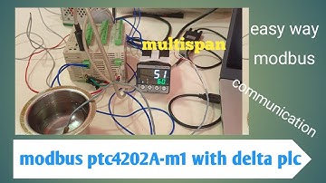 multispan ptc4202A with delta plc modbus