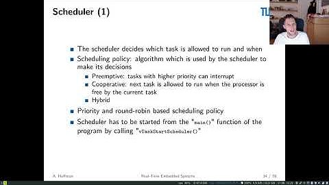 TUM/SIT RTES  - (Free)RTOSs 5 - Scheduling
