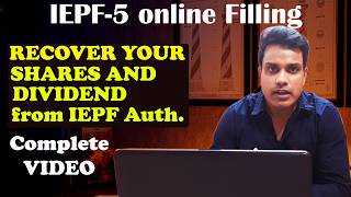 Form No IEPF 5 Online Filling 2026 #iepf #iepf5 #investoreducation #unclaimedshares