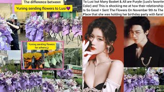 Liu Yuning Sent many Flowers to ZhaoLusi to wish her a happy birthday