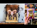 Painting Adorable Baby Animals Studio Vlog