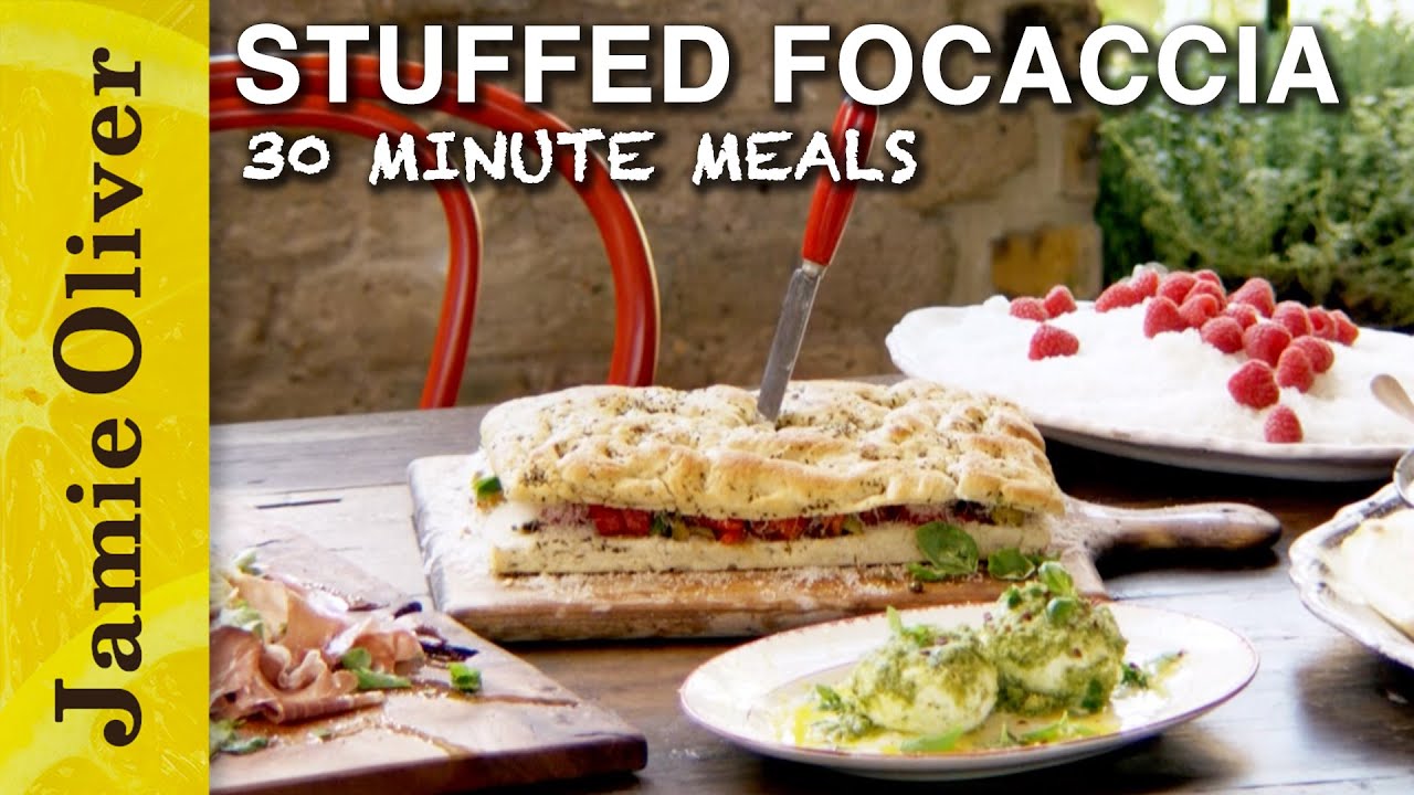 Stuffed Focaccia | 30 Minute Meals | Jamie Oliver