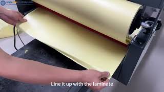 26" Semi - Auto Cold Roll Laminator Demo Video