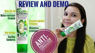 *NEW*Wow skin science Anti pollution Sunscreen ll Review & Demo ll