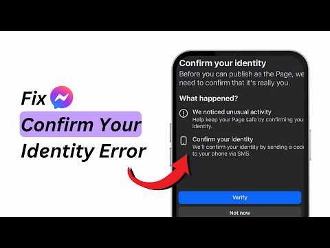 How to Fix Messenger “Confirm Your Identity to Send Messages” | Certain Actions Have Been Restricted