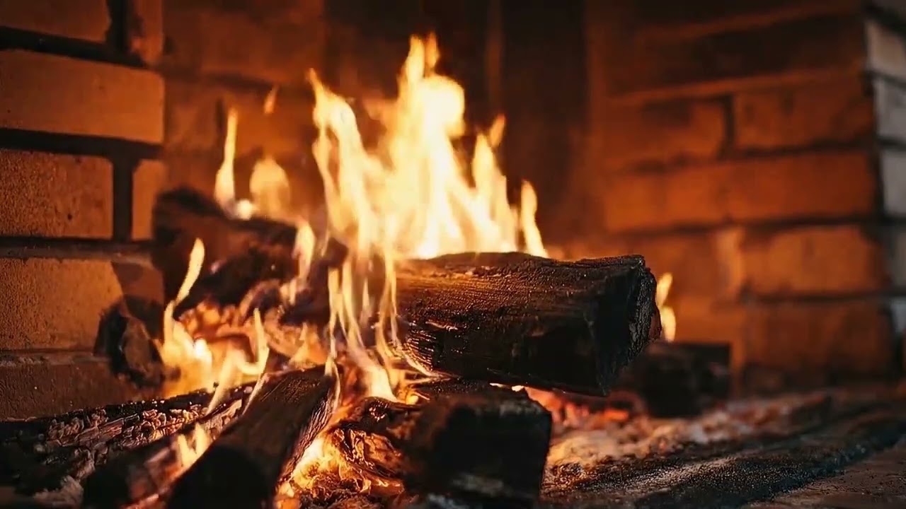 🔥 Cozy Fireplace Crackling for Sleep, Anxiety Relief & Deep Night Rest