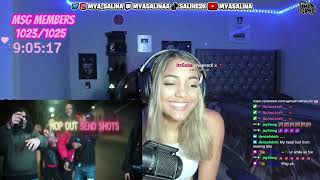 Mya Salina REACTS to TG Flockaa x ChaseFrmDaSev x Cito Blick x Thunder Bklu - Flock Em