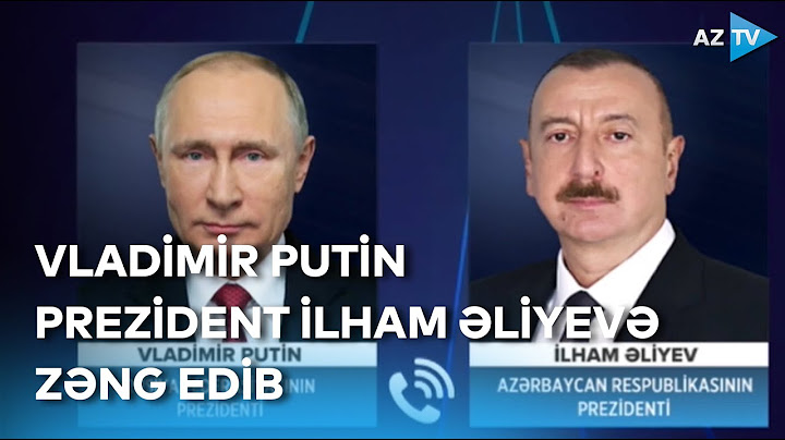 Rusiya Prezidenti Vladimir Putin Prezident İlham Əliyevə zəng edib