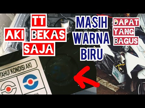 Bagi teman teman yg ingin membeli aki bekas,dan ingin mengeceknya masih bagus atau tidak,tonton vide. 