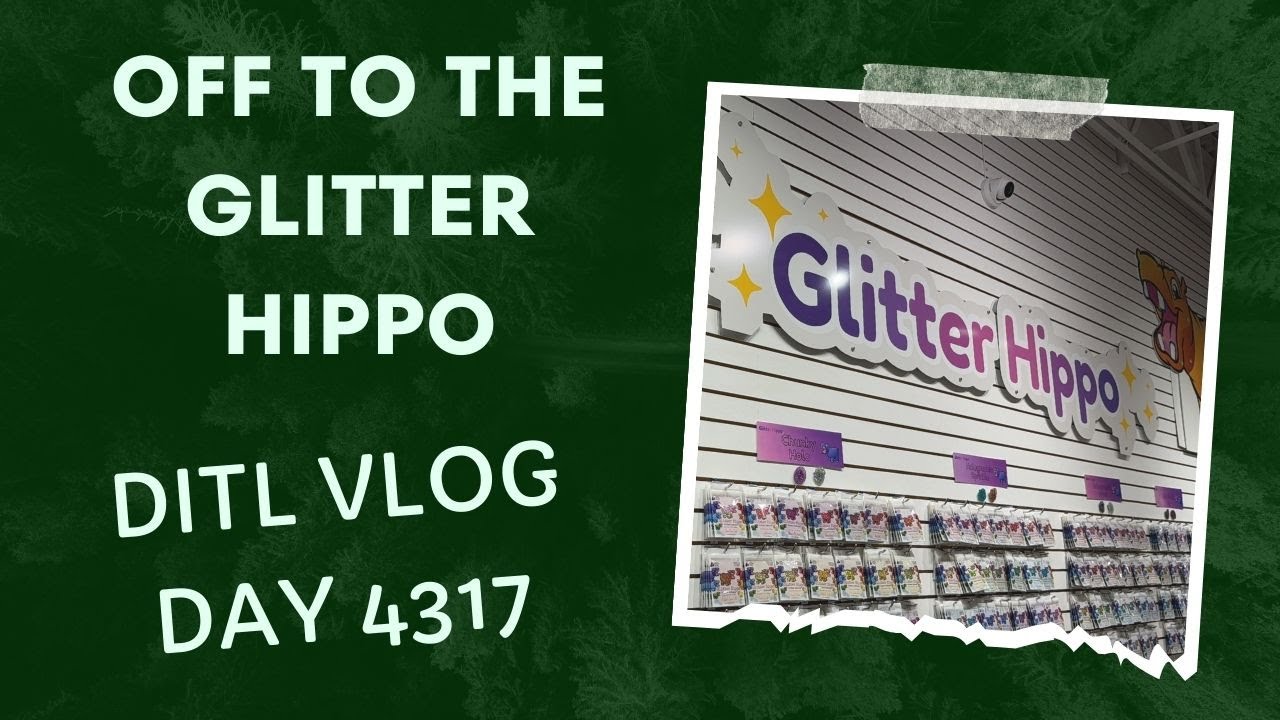 DITL VLOG off to the Glitter Hippo (day 4317) YouTube
