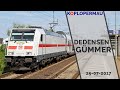 Treinen op een drukke Duitse hoofdlijn: Dedensen-Gümmer bij Hannover - 25 juli 2017