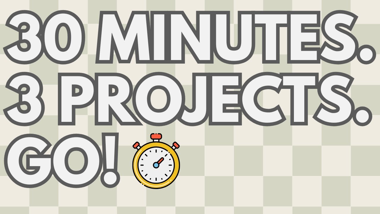 I Tried to Finish 3 Hand Lettered Projects in 30 Minutes… - YouTube