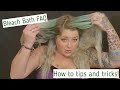 How to Bleach Bath on Green Hair! Step by Step with tips and tricks!