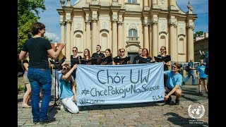 Błękitny Marsz Pokoju ONZ 2017 – muzyczny flash mob