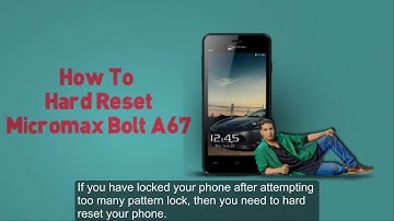 How to HArd Reset Micromax A67 Bolt and Unlock after too many Pattern attempts