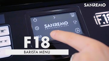 F18: The Barista Menu | Sanremo Tutorials