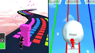 Best Endless Game Satisfying | Stack colors & Snow race (Gameplay Walkthrough Android, iOS)