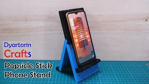 Diy popsicle stick phone stand || ice cream stick art and craft
