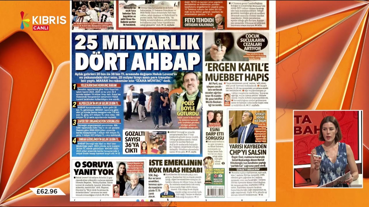 KIBRIS'TA SABAH - GAZETE MANŞETLERİ