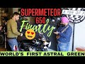 Poore world ki first supermeteor 650 astral green   delivery supermeteor650 royalenfield