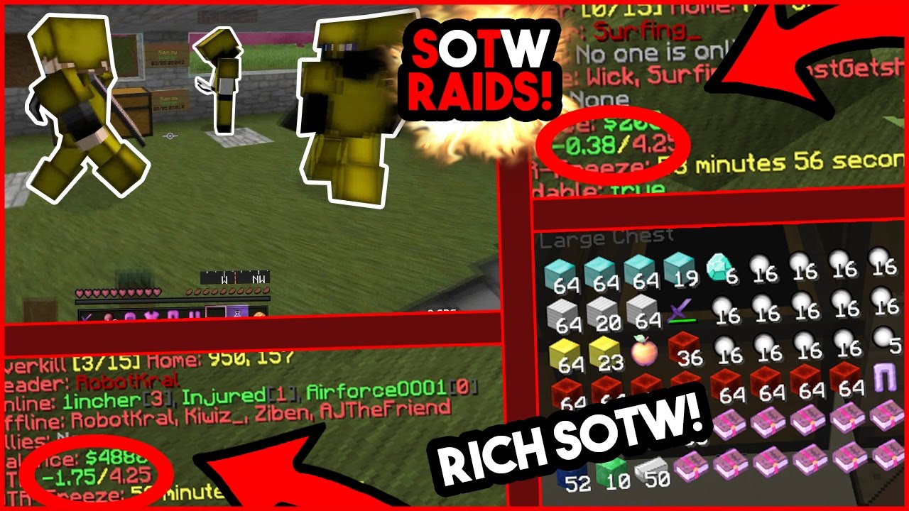 SOTW INVIS RAIDING (2+ FACTIONS RAIDABLE & 1 DTR) w/ Apexay & Zigy - SerpentPvP [1] - YouTube