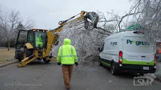 02012023 Georgetown, TX  Major Ice Storm Brings Down Entire Trees Near Austin, Texas