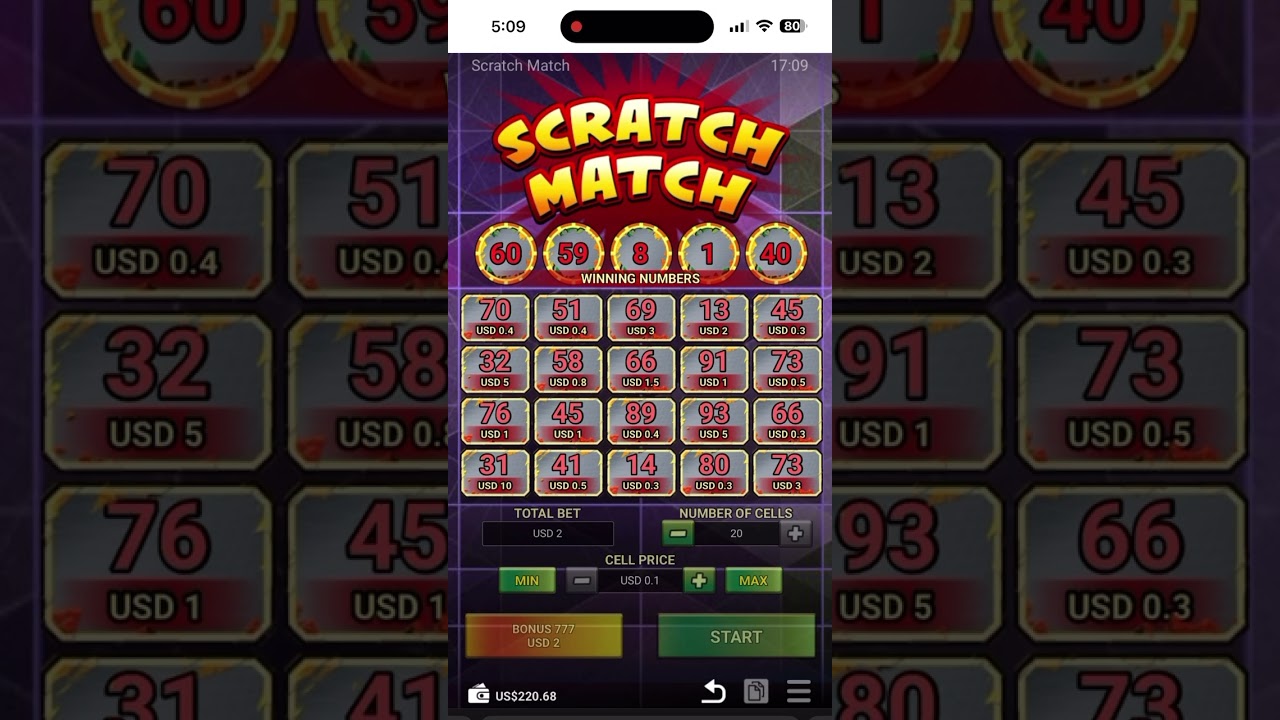 Social Game - SCRATCH MATCH review