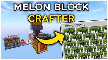 The EASIEST Melon Block Crafter in Minecraft Java 1.21 (Tutorial)