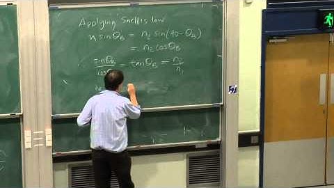 Electromagnetism & Optics Lecture 20 part 1