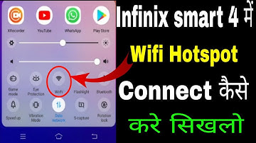 Infinix Smart 4 me wifi kaise connect kare ।। how to connect wifi hotspot in Infinix Smart 4