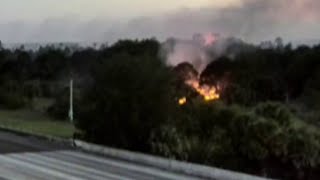 Palm Bay Brush Fire near I 95