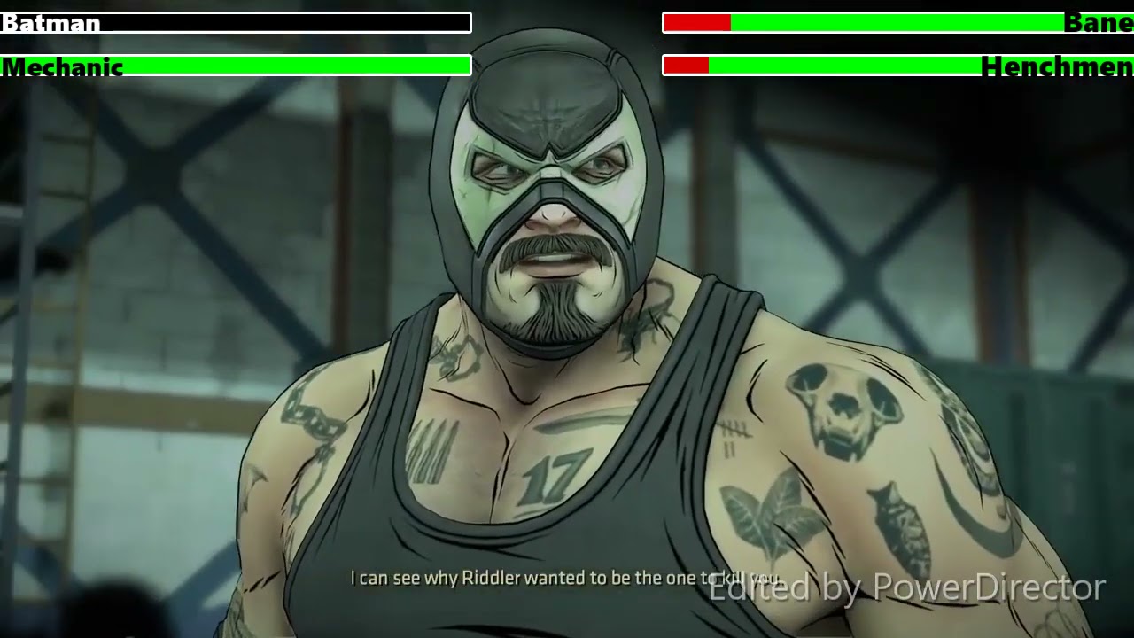 Batman vs. Bane with healthbars