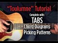 Tuolumne Tutorial (with tabs, chord diagrams, picking patterns)