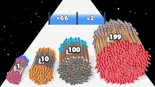 ARROW RUN RACE - Level Up Arrow Rush (Satisfying ASMR Math Games)