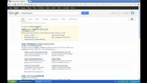 how to download unity