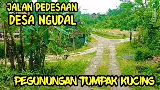 INDAHNYA SUASANA JALAN PEDESAAN PEGUNUNGAN JALAN PERKAMPUNGAN DI DUSUN NGUDAL