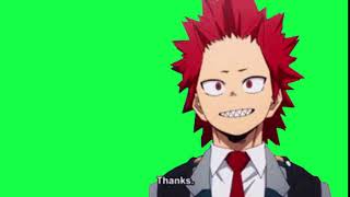 Eijiro Kirishima My Hero Academia Anime Green Screen