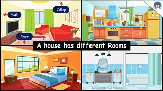 My House | Parts of the House | Uses of House | Different rooms in the house | House vocabulary |EVS