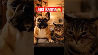 You said Karma? | Talking Pet Thoughts EP06 #Shorts #Relatable #Viral #fyp #dog #cat