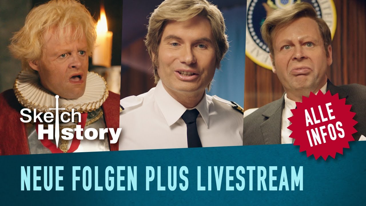 Neue Folgen ab Freitag mit Livestream Sketch History YouTube