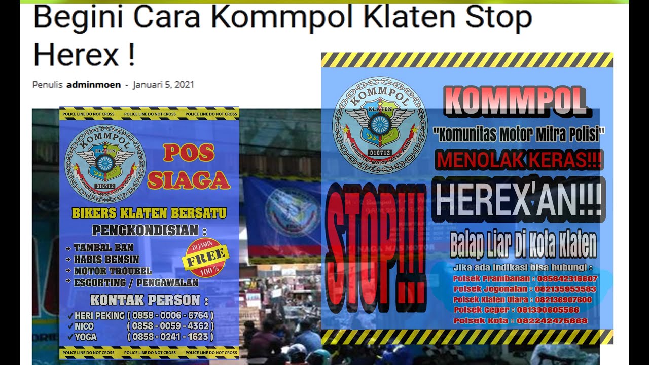 kommpol klaten, STOP HEREX'AN...