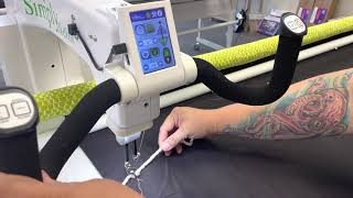 Machine Tip:  How to Use a Couching Foot on a Handi Quilter