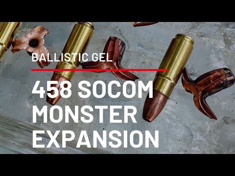 458 Socom In Ballistic Gel - YouTube