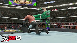WWE 2K19 - Rey Mysterio vs AJ Styles Gameplay! Wrestlemania 34