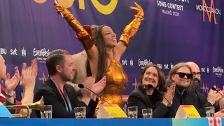 Eurovision 2024 - Nutsa Buzaladze in Press Conference after qualifying SF2!