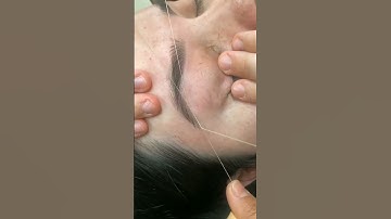 eyebrows threading #subscribetomychannel #eyebrowthreading #support #shortsvideo