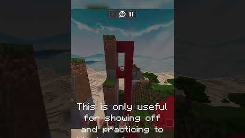 How to Down-Stack in MCPE #shorts